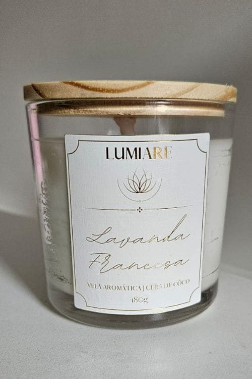 Vela Clássica Lavanda Francesa 180G